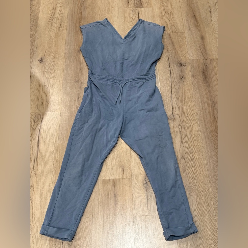Patagonia Slate Blue V-Neck Jumpsuit - Picture 3 of 11